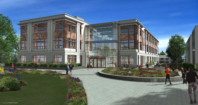 Computer generated image of the new School of International Service.